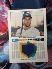 Topps Heritage High Number Relic George Springer Toronto Blue Jays #CCR-GS 2025