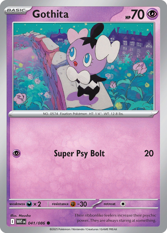 Pokemon Gothita - 041/086 - Common NM-Mint PKMN SV White Flare