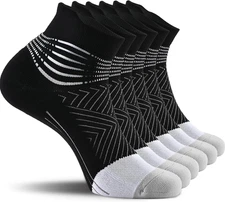 IRAMY Compression Ankle Support Socks Women - Coolmax Wicking, Cushioned Athleti