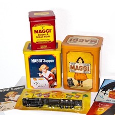 MAGGI Fan-Set 7-tlg Konvolut | Blechdosen Dosen Werbetruck Postkarten | Sammler