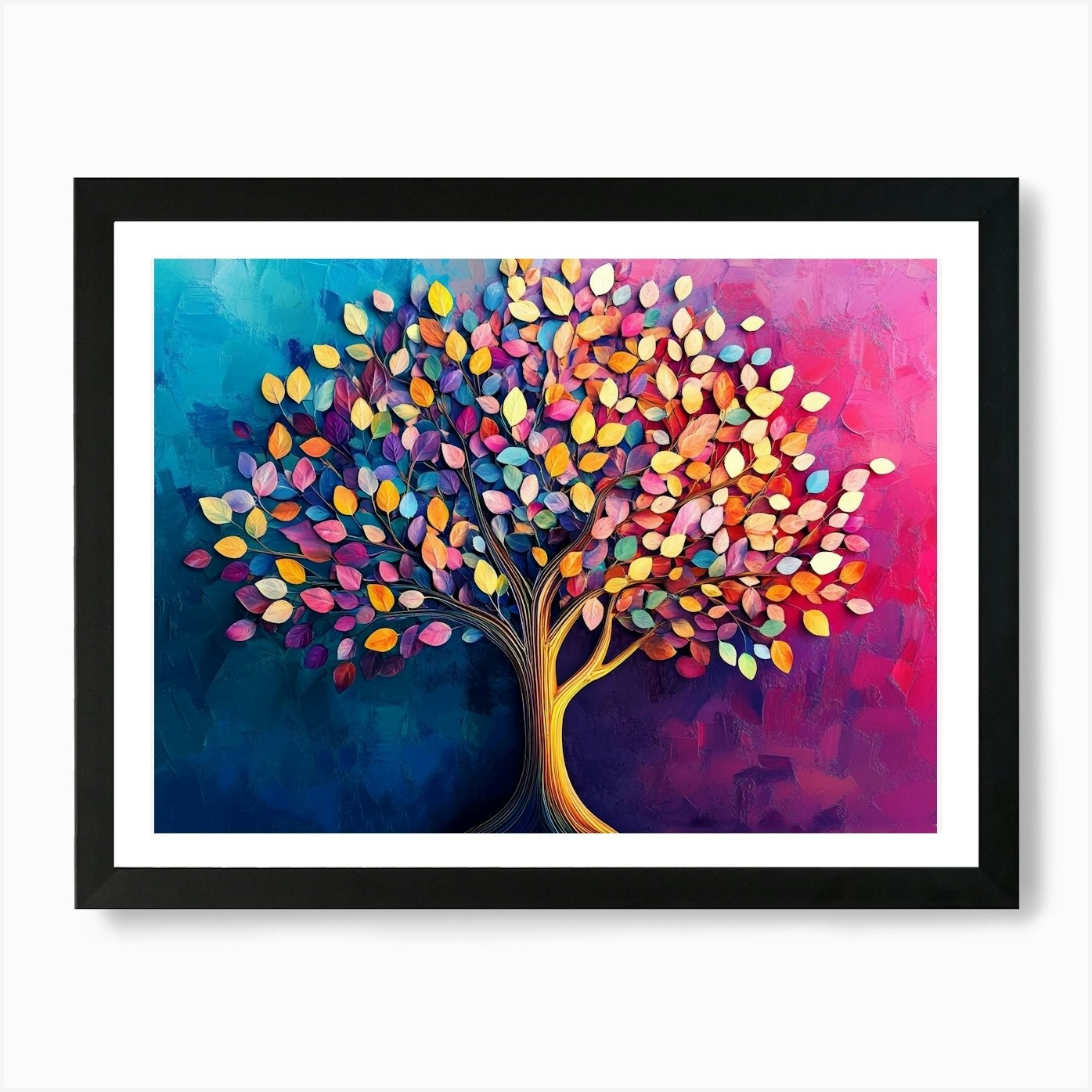 Tree of Life 122 Framed Wall Art Canvas Print Poster Picture  