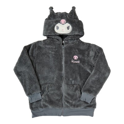 ✨サンリオクロミ KUROMI ZIP HOODIE XLサイズ✨ Kuromi Zip-up Original Women's Hoodie Sanrio Brand New Japan 154
