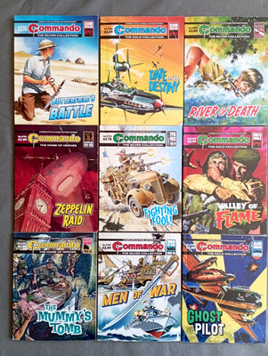 Commando Comics The Collection, Book Bundle X 9 ,Ideal Birthday Gift