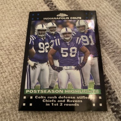 2007 Topps Chrome Football X-fractor #TC-55 Colts Defense PSH $$$$