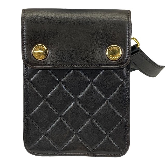 CHANEL Small Matelass Shoulder Bag Crossbody Pouch with Chain Strap