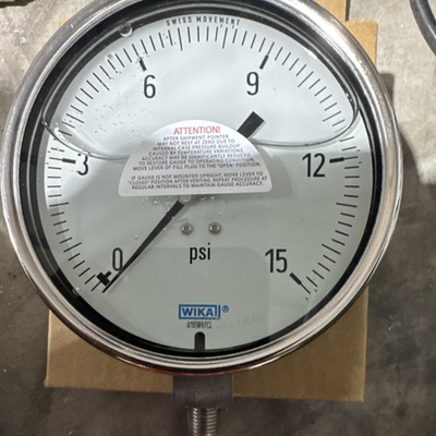 #ad #ad WIKA Air Pressure Gauge 0 15 psi Bottom Mount MPN 421.11T13 Maximum Pressure $100.00