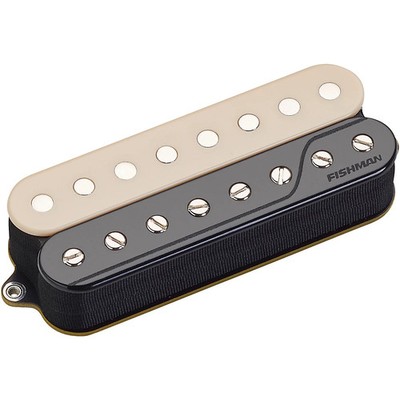 Fishman Fluence Classic Humbucker 8-String Open Core Single Reverse Zebra Bridge