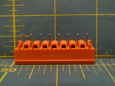 Wago 231-338 THT Male Header 8-Pos 10A 300V 231 Series PCB Connection Orange