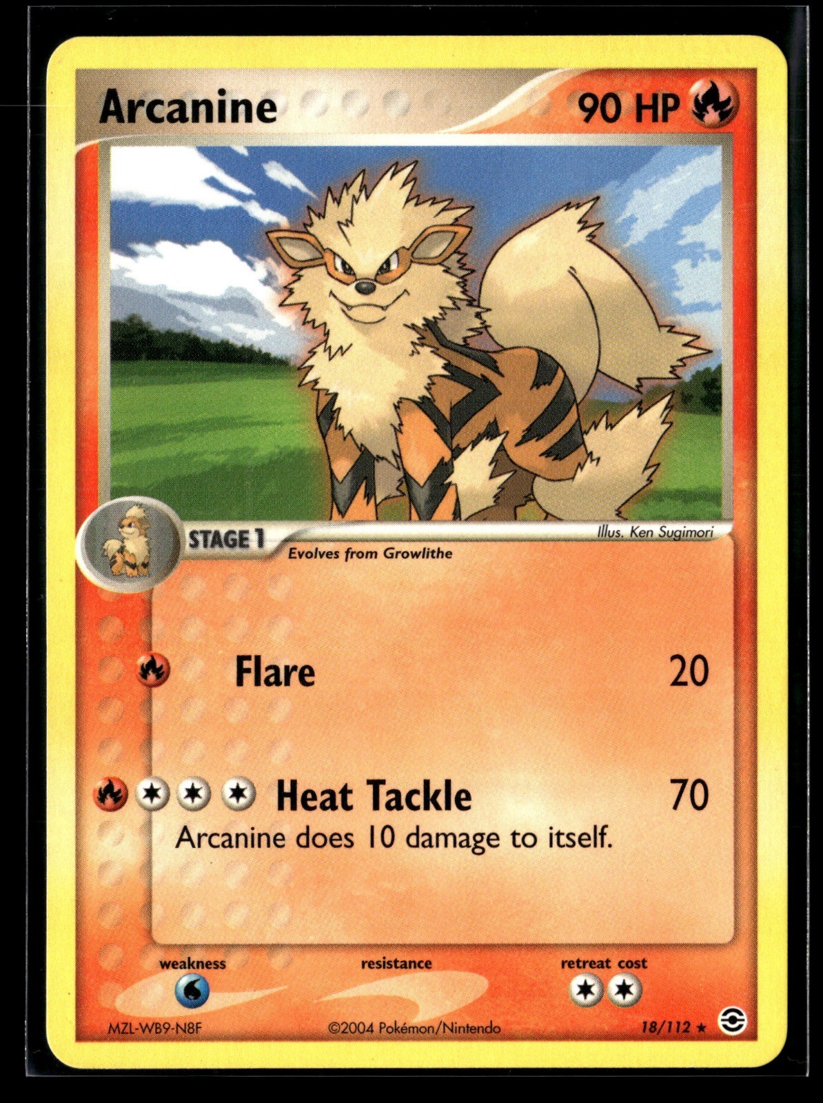 Arcanine 18/112 FireRed & LeafGreen NM