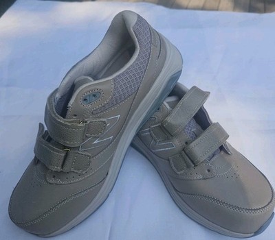 New Balance 9 WWWW Exra Wide Beige-Hook/Loop VERY EASY SLIP-ON Walking Shoe