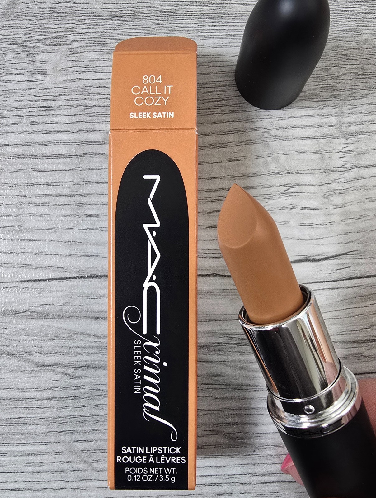 MAC Macximal Sleek Satin Lipstick | 804 Call It Cozy | 3.5g/0.12oz | New & Boxed