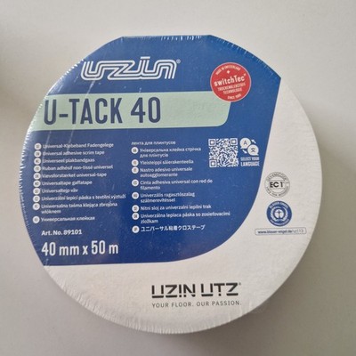 Uzin U-Tack 40 Universal-Sockelklebeband 50 m.* 40 mm Trockenkleber Montageband