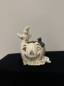 Lenox Occasions Ghost with Pumpkin Votive