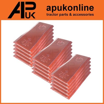 15x Messer gedreht LH 95 x 45 x 3,5 mm für Kuhn GMD44 GMD55 GMD66 GMD77 Scheibenmäher