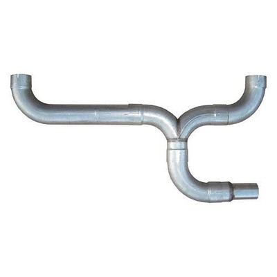 Pypes STD005, Universal Exhaust Stack Adapter Kit Dual Stacks 5 in Dia Stainless