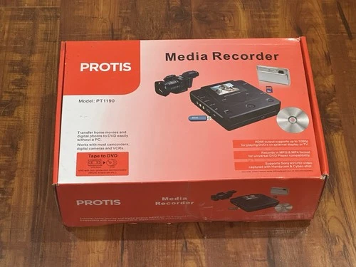 Protis PT1190 Media Recorder USB / Tape to DVD Transfer & Player