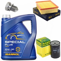 MotoröL Filter Set 10W-30 5 Liter + ÖLablassschraube FüR Audi A4 Avant 1.8 2.0