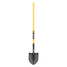 Seymour Midwest 49540Gra Round Point Mud/Sifting Shovel, 14 Ga #2 Blade, Steel