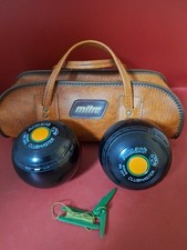 2 X Almark Clubmaster Bowls Size 0M  Dated 01 With Mitre Bag