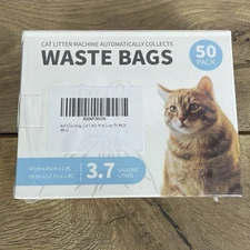 Self Cleaning Cat Litter Box Liners 50ct. 3.7 Gallons, 18.5"×17.7", Sealed New