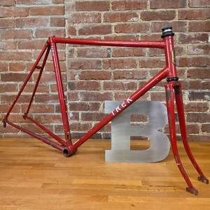 Vintage TREK 27" Wheel Road Bike Frameset True Temper CrMo 56cm USA   f14