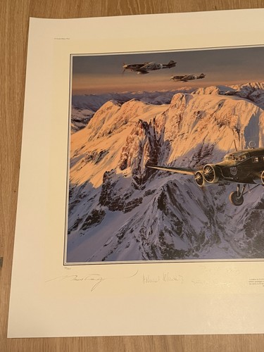 WW2 Robert Taylor Aviation Art Print Special Duties Knights Cross Signed New - Picture 3 of 16