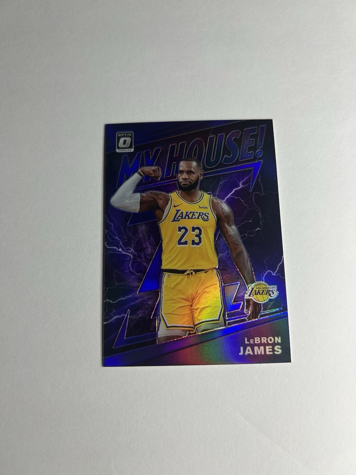 2019-20 Donruss Optic LeBron James My House! Purple #13 Lakers