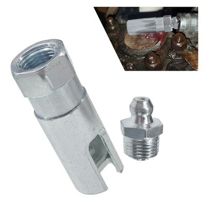 Car 90 Degree Grease Coupler with 1/8 inch NPT Threads  Push on Slotted Right...