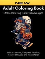 Halloween Malbuch FüR Erwachsene, Gruselige Designs, Stressabbau, Entspannung