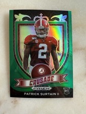 2021 Panini Prizm Draft Picks - Crusade #178 Patrick Surtain II (RC) Green Prizm