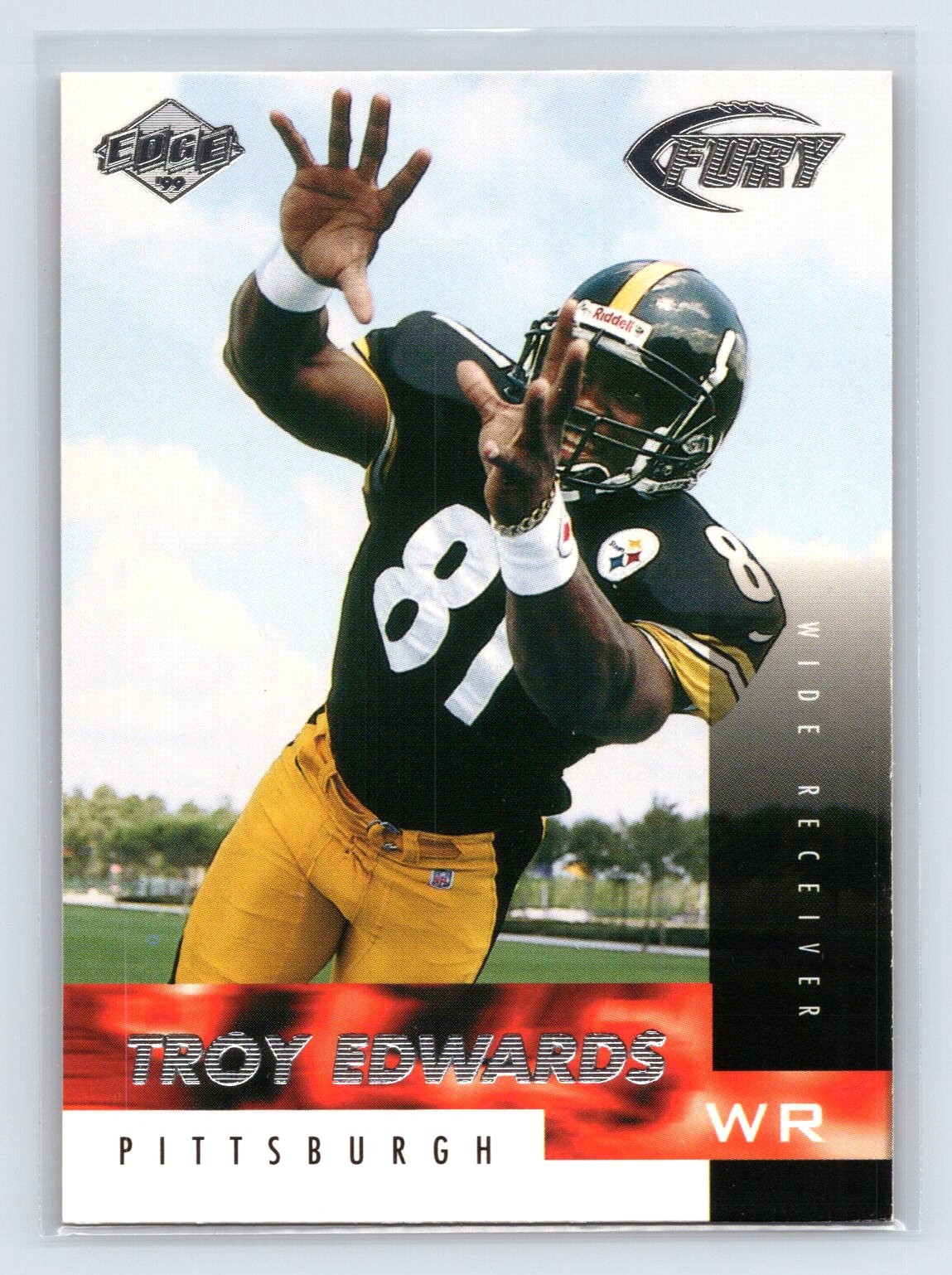 1999 Collector's Edge Fury #164 Troy Edwards - Rookie RC - Pittsburgh Steelers
