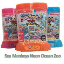 Sea Monkeys Neon Ocean Zoo Aquarium Amazing Live Habitat Science Toys Kid Toys 