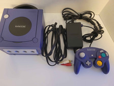 Nintendo GameCube Indigo Purple Console DOL-001 w/Controller & Cords