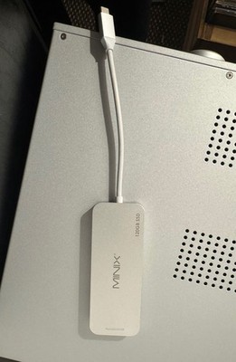 MINIX NEO 120GB USB-C SPEICHER + Multiport mit HDMI, 2x USB und USB-C - Silber