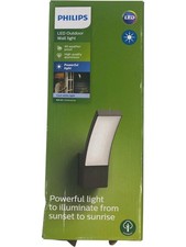 Image of Philips LED Outdoor Wall Light SPLAY Anthracite 1600 Lumens 1 XJV001