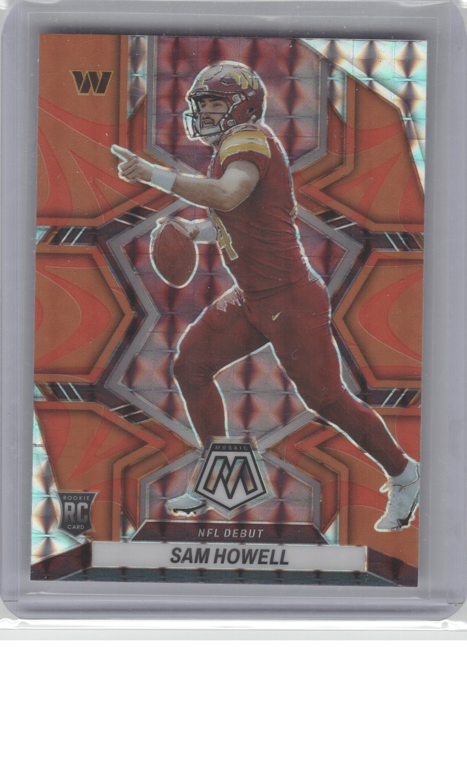 2022 Panini Mosaic #274 Sam Howell Mosaic Reactive Orange B22R3C86