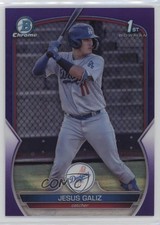 2023 Bowman Chrome Prospects Purple Refractor 82/250 Jesus Galiz #BCP-187 12fl