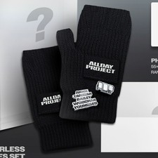 ALLDAY PROJECT 1st EP Album MERCH FINGERLESS GLOVES Ver. GLOVES P.Card Badge etc