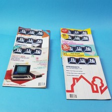 Bundle of 7 RUN Magazine the Commodore 64 -128 user guides 1986 mixed months