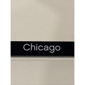 Lego Chicago Pattern Tile 1x8 Black #4162pb165 Set #21033 Chicago