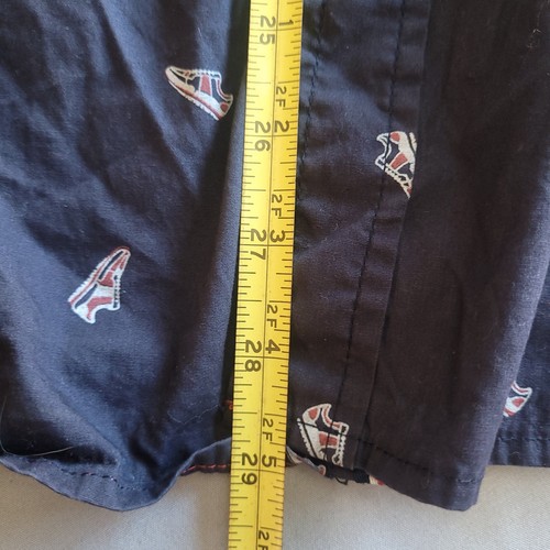 Como Vintage Button-Up Shirt XL Navy Blue Sneaker Print - Picture 9 of 12