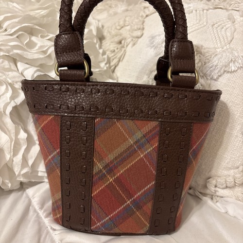 Longaberger Toboson kleine karierte Handtasche - Bild 7 von 14