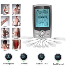 EMS TENS Unit Muscle Stimulator for Back Shoulder Pain Relief Physical Therapy