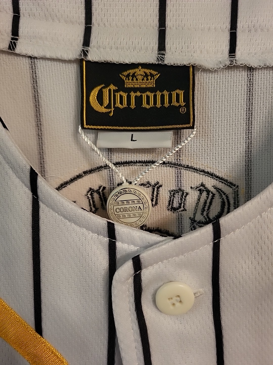 Corona Extra Button Sports Gear Baseball Jersey L… - image 3