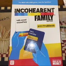 INCOHEARENT FAMILY Edition Guess The Gibberish Card Game - Unopened Game