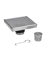 Oatey Designline 6 x 6 in. Stainless Steel Square Shower Drain NEW Open Box Z7