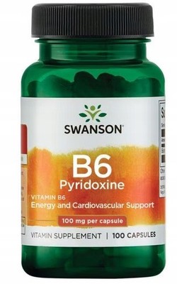 SWANSON - VITAMIN B6 100mg / 100 Kapseln B-6