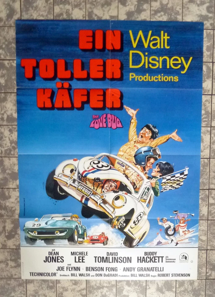EIN TOLLER KÄFER Walt Disney A1-FILMPOSTER German 1-Sheet  WA ´79 LOVE BUG - Bild 1 von 1