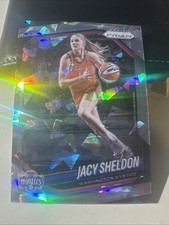 2025 Prizm WNBA Jacy Sheldon #113 Silver Cracked Ice Prizm Washington Mystics
