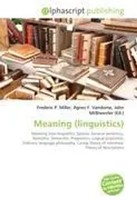 Frederic P. Miller (U. A.) | Meaning (Linguistics) | Taschenbuch | Englisch